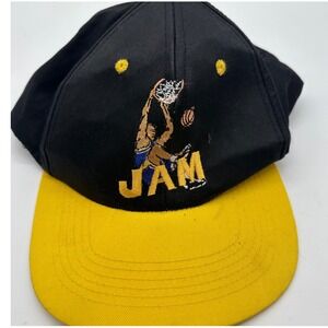 Paris‎ Accessories Jam Swish Basketball Snapback Hat Black Yellow Vintage